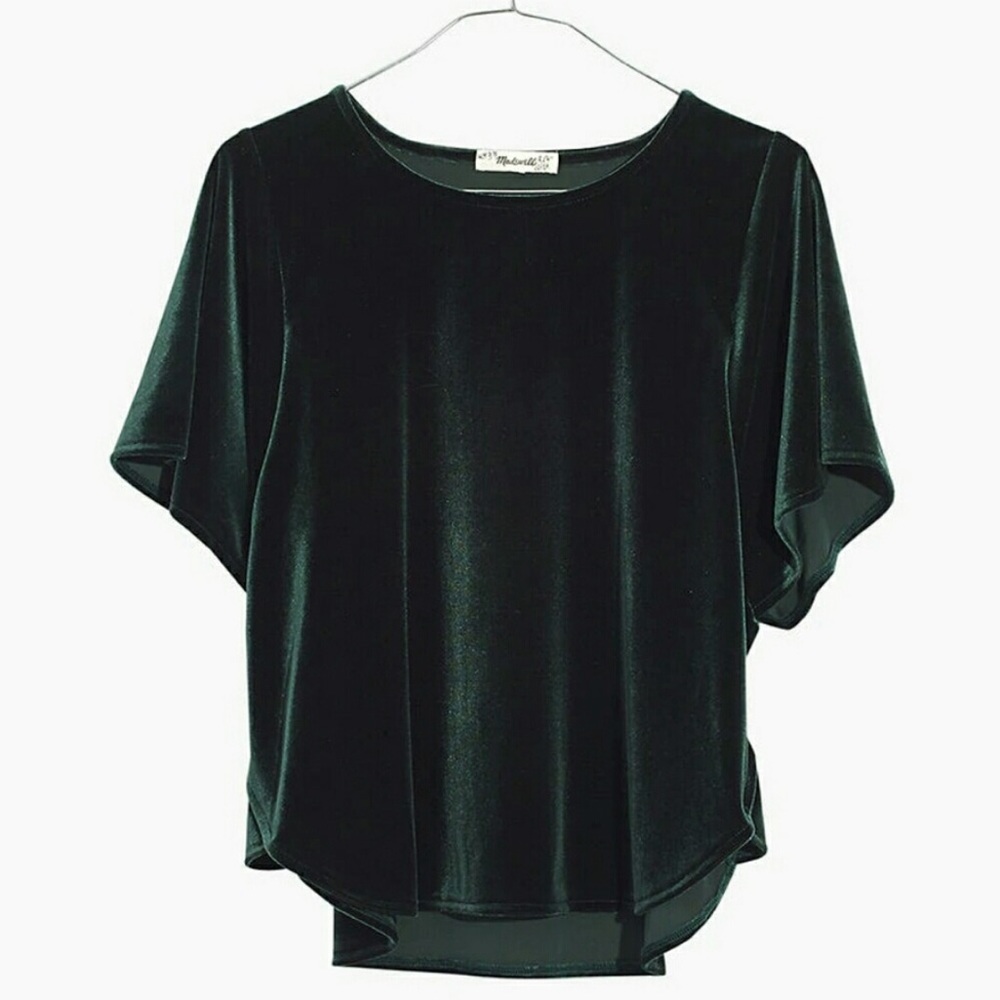 Madewell Velvet Butterfly Top - Picture 4 of 9